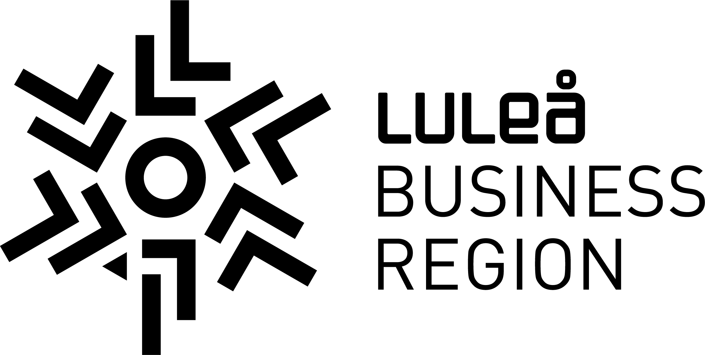 Lulea Business Region Liggande Svart